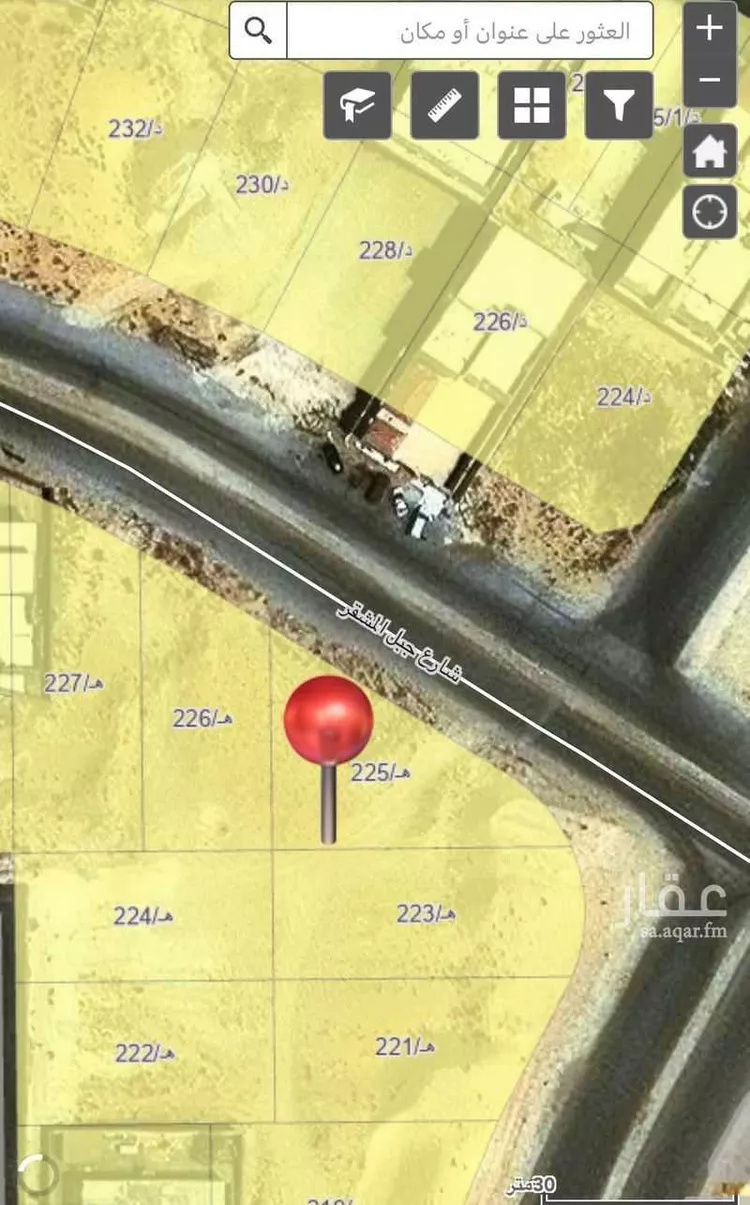 أرض للبيع في شارع جبل المشقر, حي الصقور, مدينة الاحساء, المنطقة الشرقية