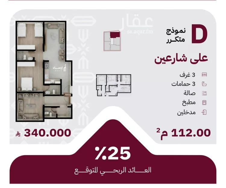 شقة للبيع في شارع عثمان ابن عوف, حي الريان, مدينة جدة, منطقة مكة المكرمة 7