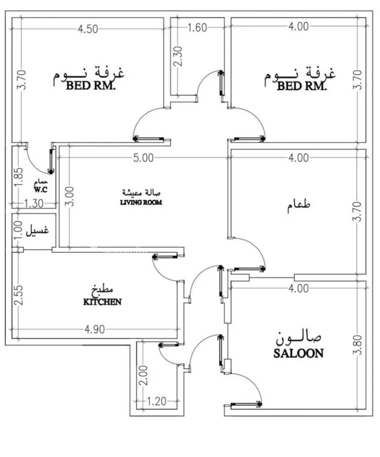 شقة للبيع في شارع قشران, حي النزهة, مدينة جدة, منطقة مكة المكرمة