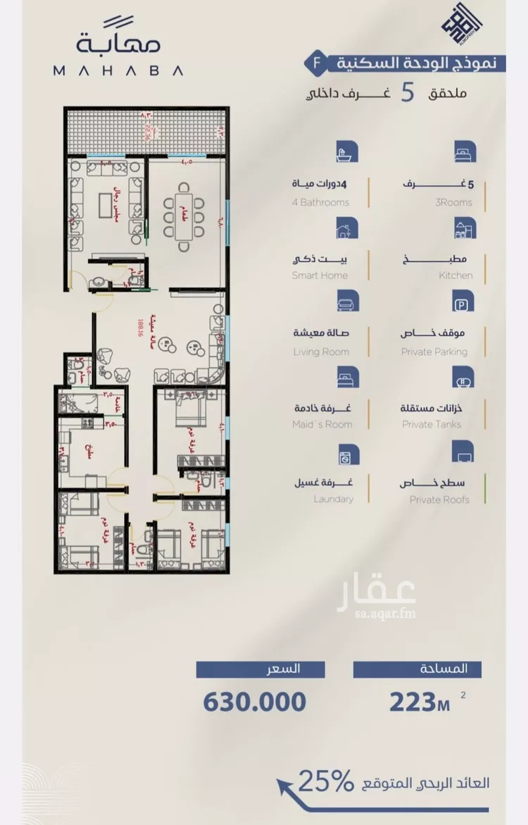 Apartment for Sale in Jeddah Al Yaqout