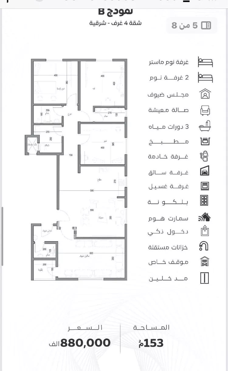 شقة للبيع في شارع ابن المتوكل, حي الروضة, مدينة جدة, منطقة مكة المكرمة