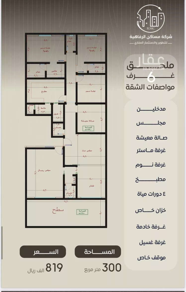 شقة للبيع في شارع ظعفرانه, حي النزهة, مدينة جدة, منطقة مكة المكرمة صورة 2
