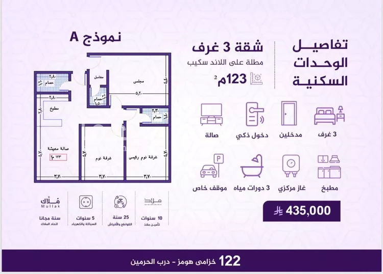 شقة للبيع في شارع احمد بن عيسى الرومي, حي الفيحاء, مدينة جدة, منطقة مكة المكرمة صورة 2