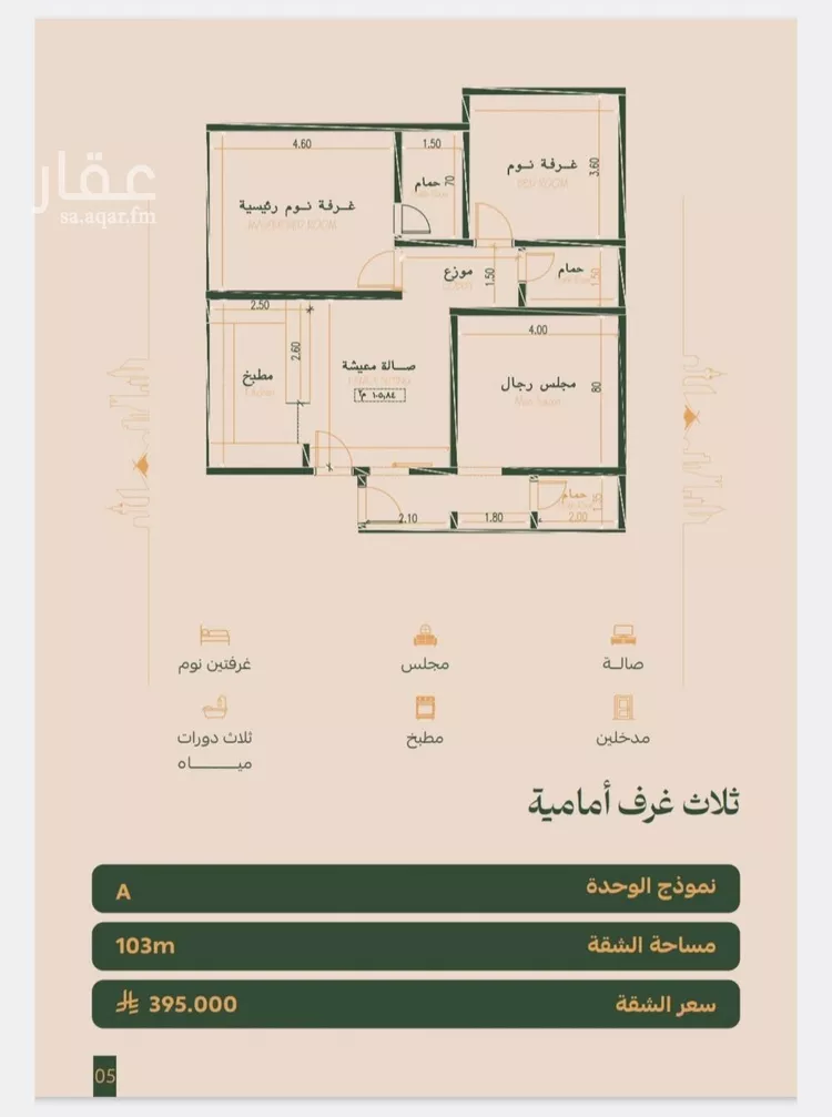 شقة للبيع في شارع عمر الخزاعي, حي الفيصلية, مدينة جدة, منطقة مكة المكرمة صورة 2