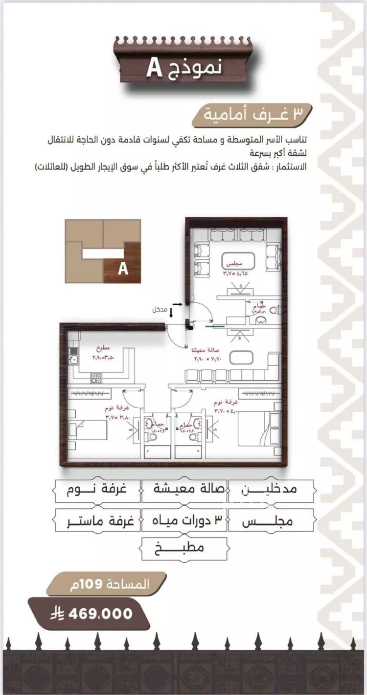 شقة للبيع في شارع اكتل بن شماخ, حي النعيم, مدينة جدة, منطقة مكة المكرمة