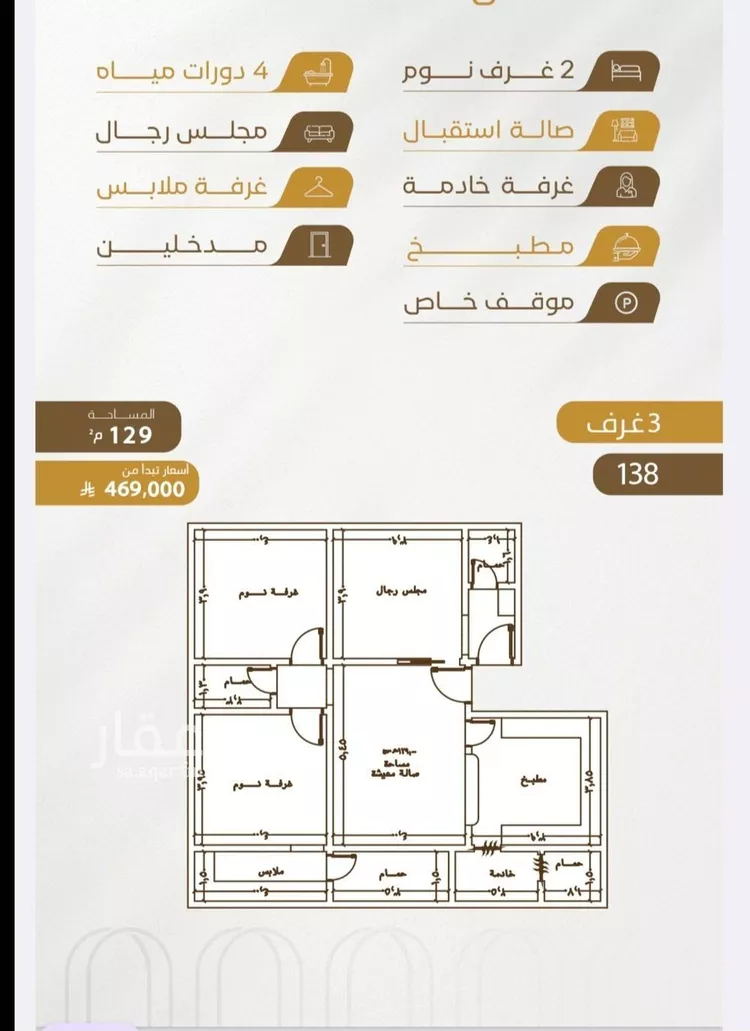 شقة للبيع في شارع سهل بن حنيف, حي الورود, مدينة جدة, منطقة مكة المكرمة 7