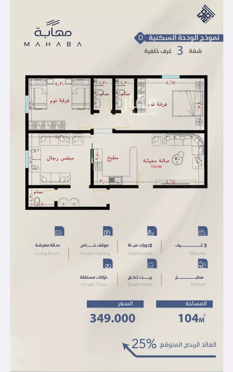 شقة للبيع في شارع شقرون المغراوي, حي الياقوت, مدينة جدة, منطقة مكة المكرمة