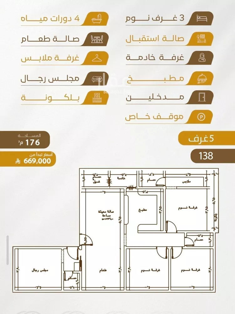 شقة للبيع في شارع سهل بن حنيف, حي الورود, مدينة جدة, منطقة مكة المكرمة صورة 2