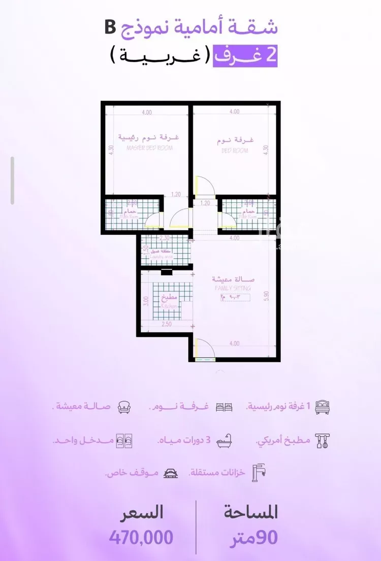 شقة للبيع في شارع عدي ابن بداء, حي أبحر الجنوبية, مدينة جدة, منطقة مكة المكرمة صورة 2