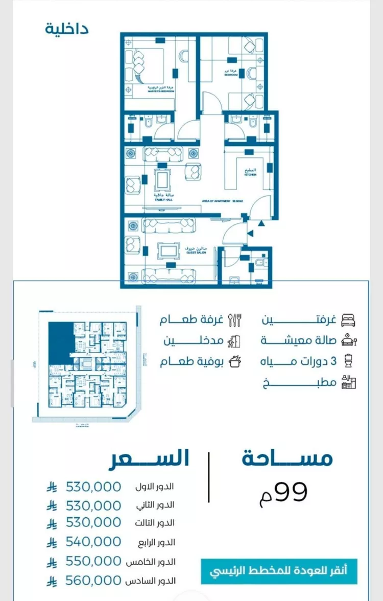 Apartment for Sale in Jeddah Al Ruwais
