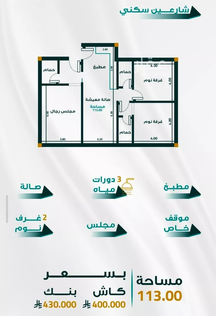 شقة للبيع في شارع ابو ذر الغفاري, حي الفيحاء, مدينة جدة, منطقة مكة المكرمة
