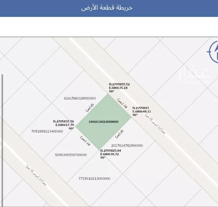 أرض للبيع في حي عريض, مدينة الرياض, منطقة الرياض صورة 2