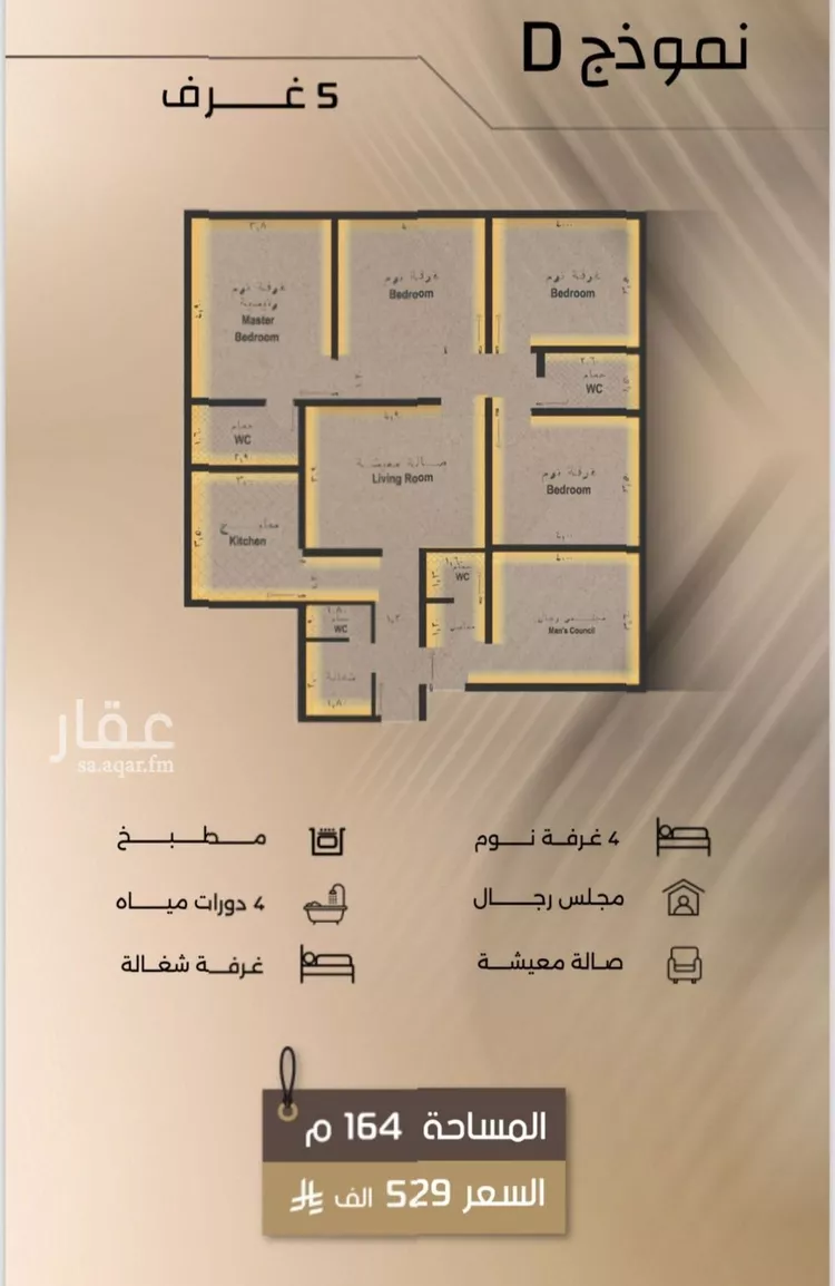 شقة للبيع في شارع زيد بن قيس, حي الفيصلية, مدينة جدة, منطقة مكة المكرمة صورة 5