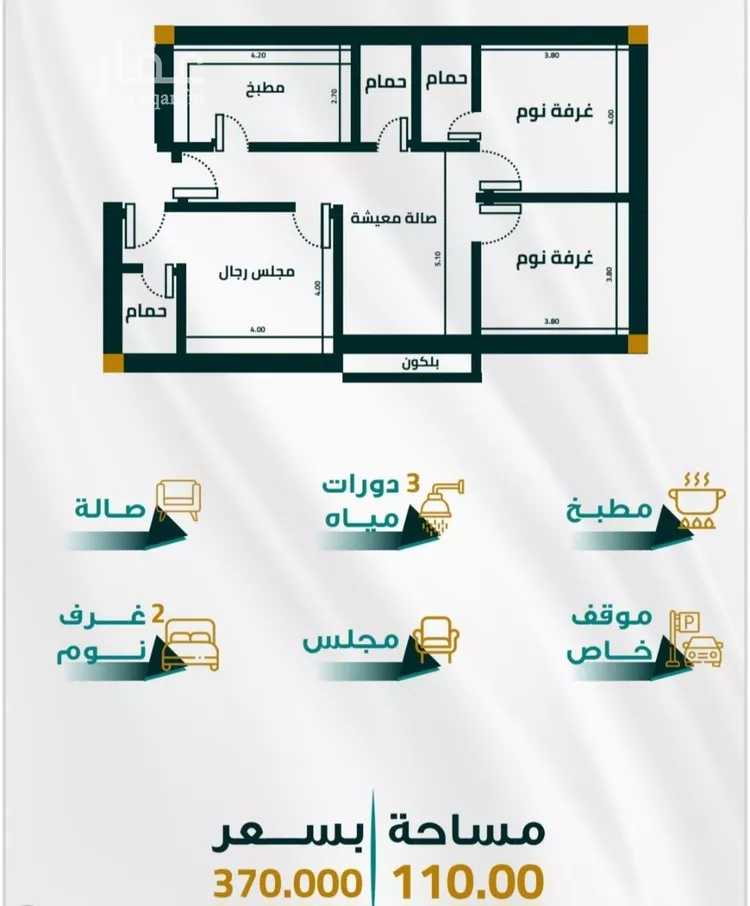 شقة للبيع في شارع ابو ذر الغفاري, حي الفيحاء, مدينة جدة, منطقة مكة المكرمة صورة 4