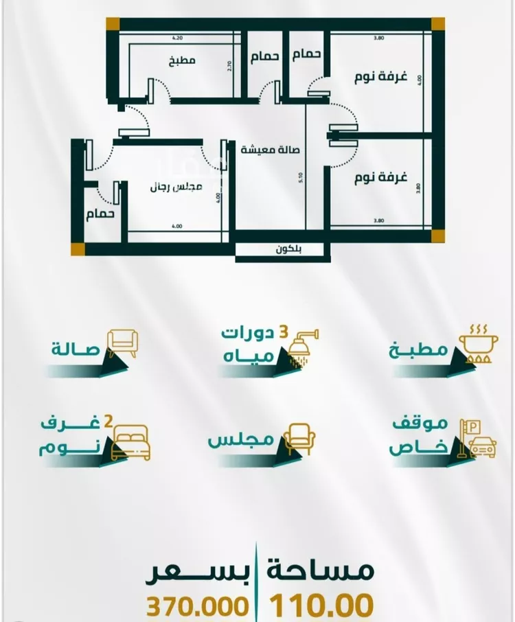 شقة للبيع في شارع ابو ذر الغفاري, حي الفيحاء, مدينة جدة, منطقة مكة المكرمة صورة 4