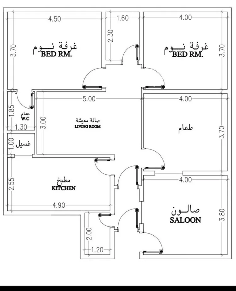 شقة للبيع في شارع قشران, حي النزهة, مدينة جدة, منطقة مكة المكرمة