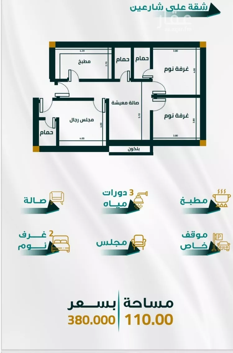 شقة للبيع في شارع ابو ذر الغفاري, حي الفيحاء, مدينة جدة, منطقة مكة المكرمة صورة 4