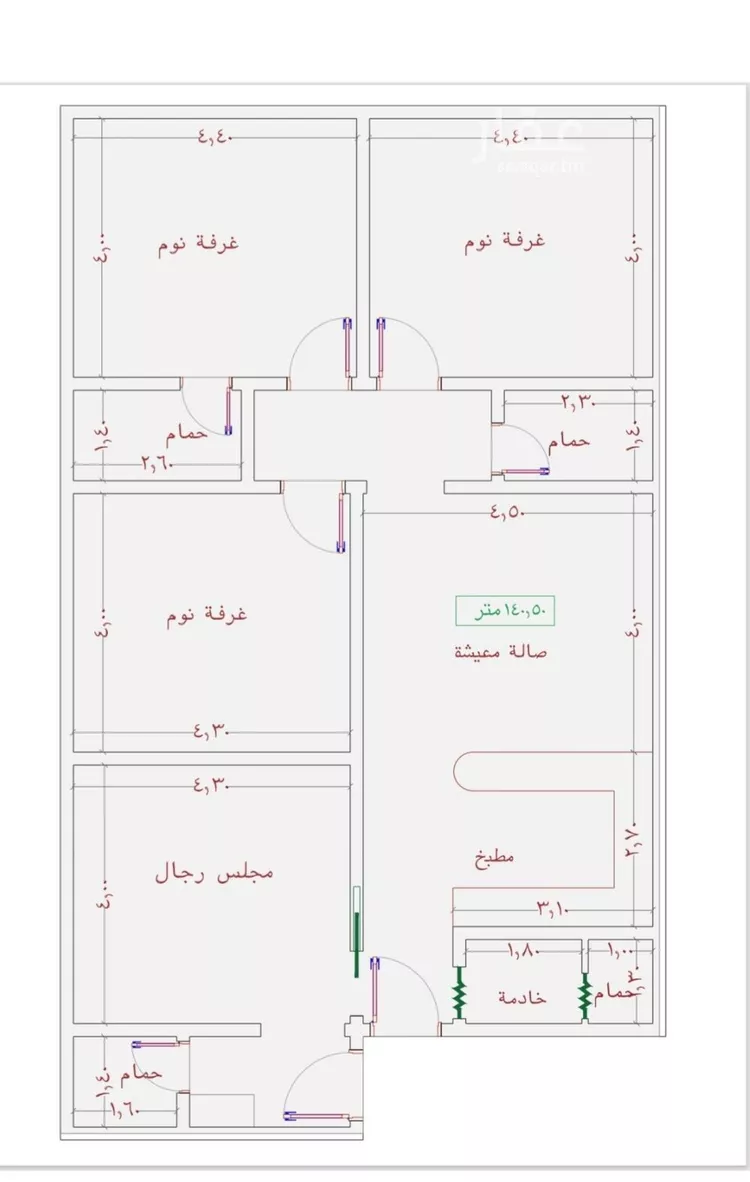 شقة للبيع في شارع عدي ابن بداء, حي الجامعة, مدينة جدة, منطقة مكة المكرمة صورة 2