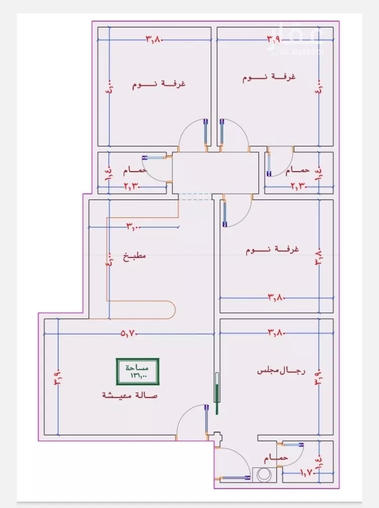 شقة للبيع في شارع الامير عبدالمجيد, حي الصواري, مدينة جدة, منطقة مكة المكرمة صورة 4