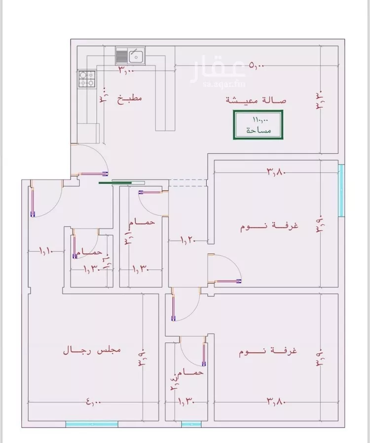 شقة للبيع في شارع الامير عبدالمجيد, حي الصواري, مدينة جدة, منطقة مكة المكرمة صورة 2