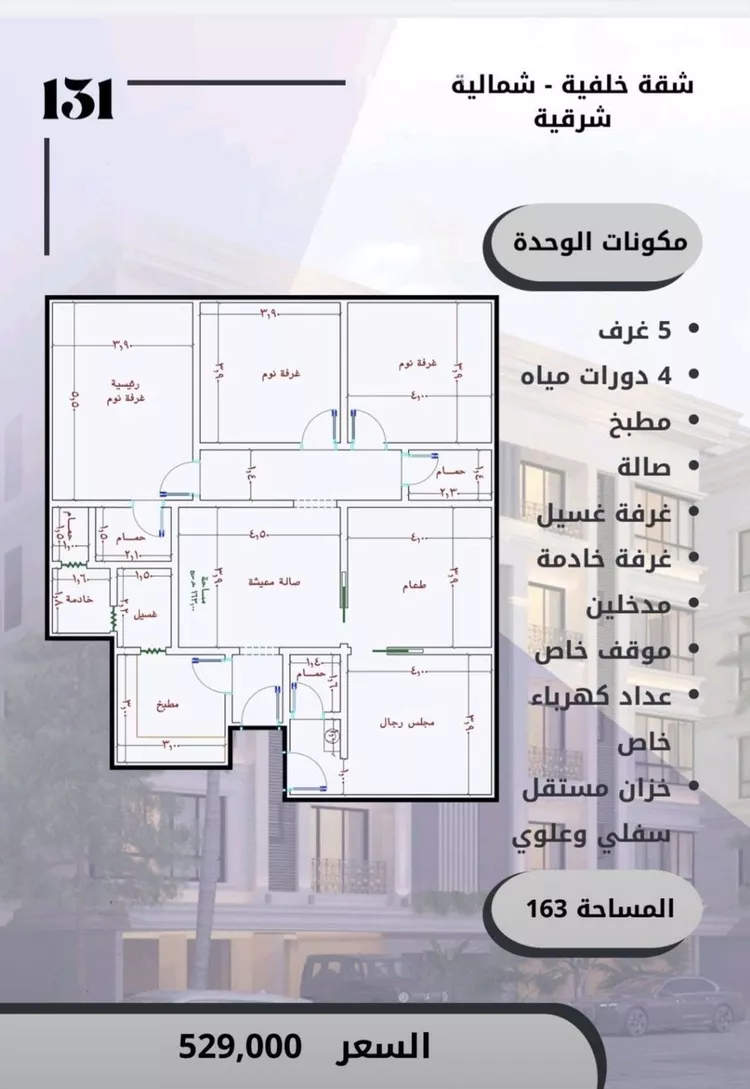 شقة للبيع في شارع الامير عبدالمجيد, حي الصواري, مدينة جدة, منطقة مكة المكرمة صورة 4