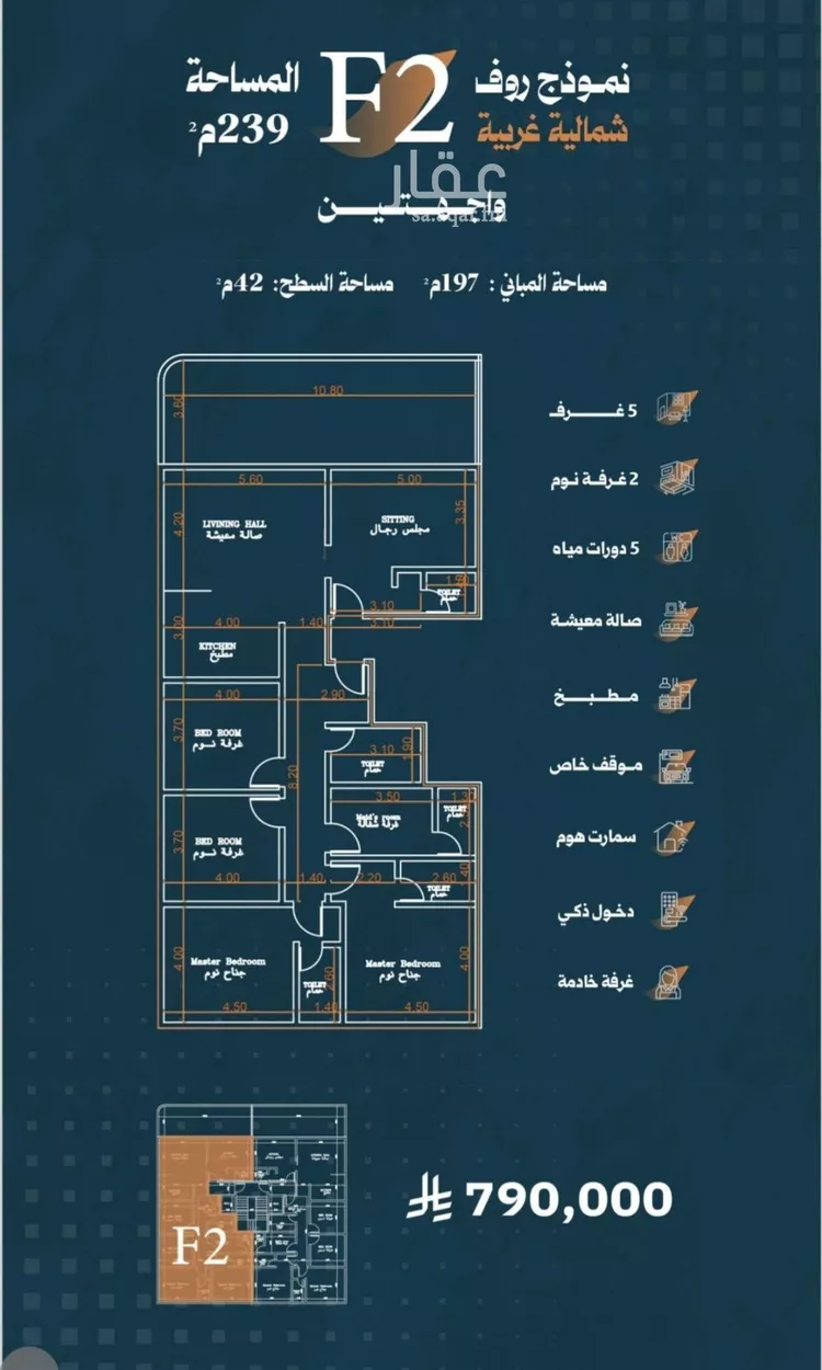 شقة للبيع في شارع أحمد الواسطي, حي الربوة, مدينة جدة, منطقة مكة المكرمة صورة 2