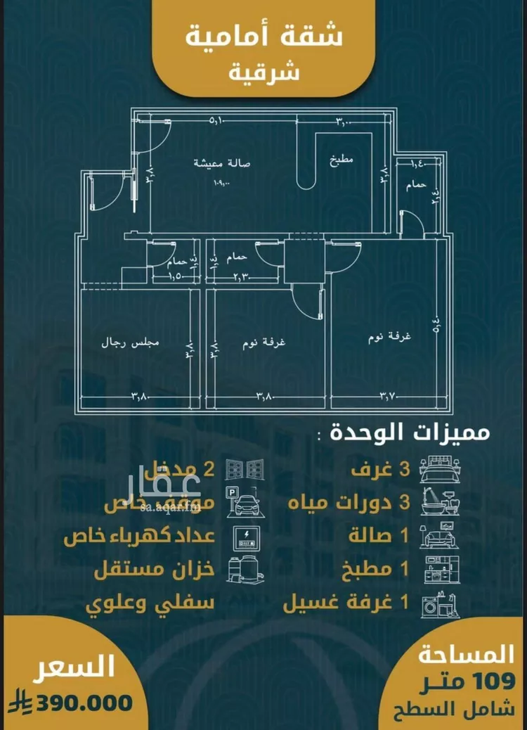 شقة للبيع في شارع الامير عبدالمجيد, حي الصواري, مدينة جدة, منطقة مكة المكرمة