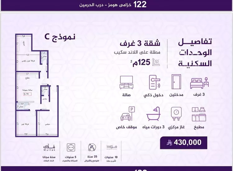 شقة للبيع في شارع احمد بن عيسى الرومي, حي الفيحاء, مدينة جدة, منطقة مكة المكرمة صورة 3