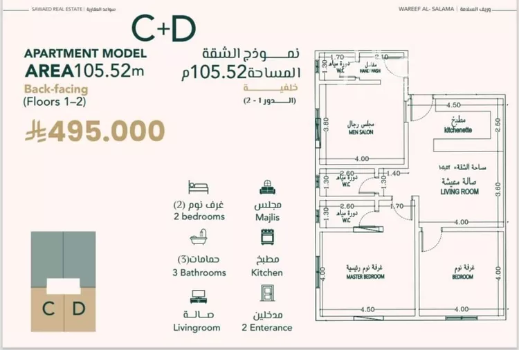 شقة للبيع في شارع علي افندي جميل, حي السلامة, مدينة جدة, منطقة مكة المكرمة صورة 2