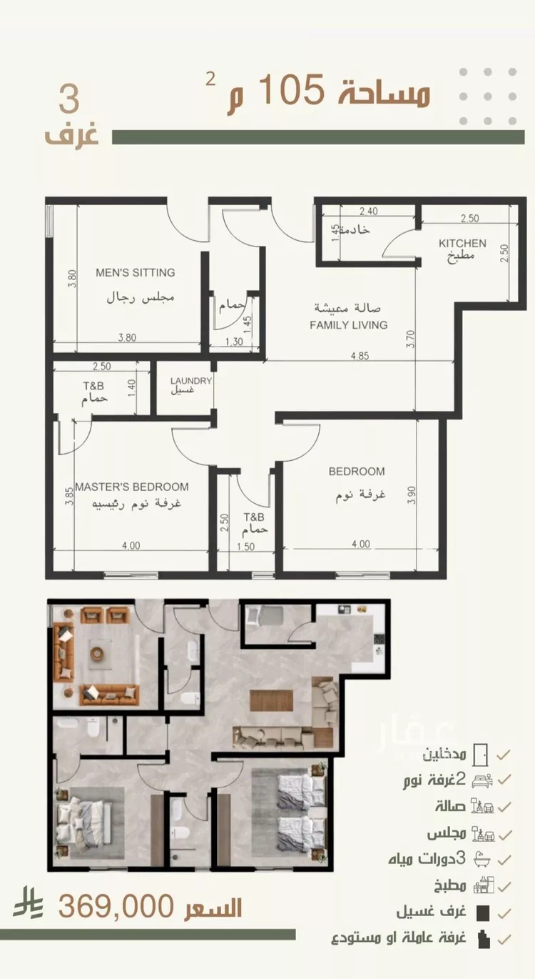 شقة للبيع في شارع ثلوث بني شهر, حي النزهة, مدينة جدة, منطقة مكة المكرمة صورة 2