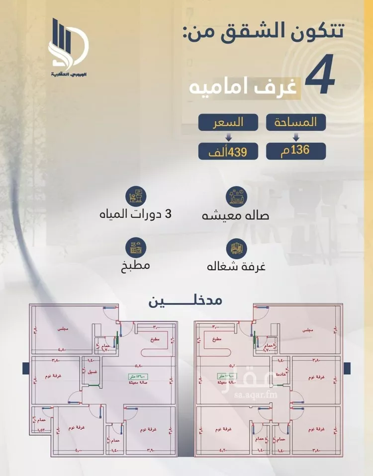 شقة للبيع في شارع السامر, حي الواحة, مدينة جدة, منطقة مكة المكرمة صورة 2