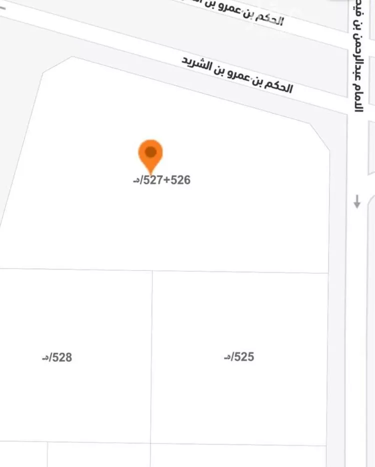أرض للبيع في شارع الحكم بن عمرو بن الشريد, حي ضاحية الملك فهد, مدينة عرعر, منطقة الحدود الشماليه صورة 4