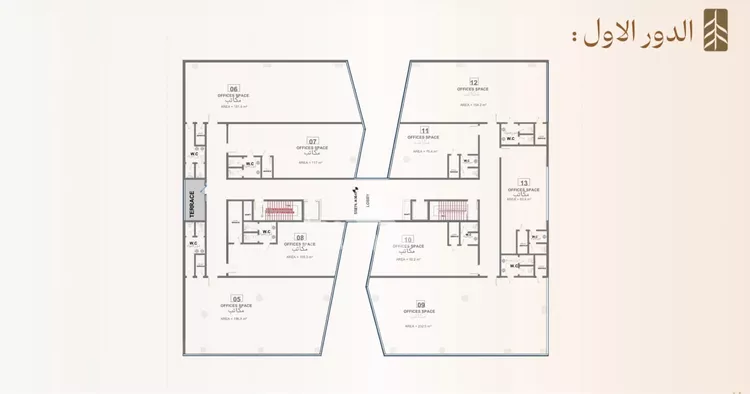 Commercial Office for Rent in Riyadh Al Yasmin 11