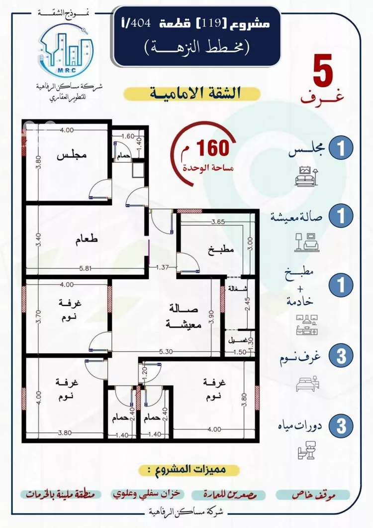 شقة للبيع في شارع محمد بن اسعد العظم, حي النزهة, مدينة جدة, منطقة مكة المكرمة صورة 4