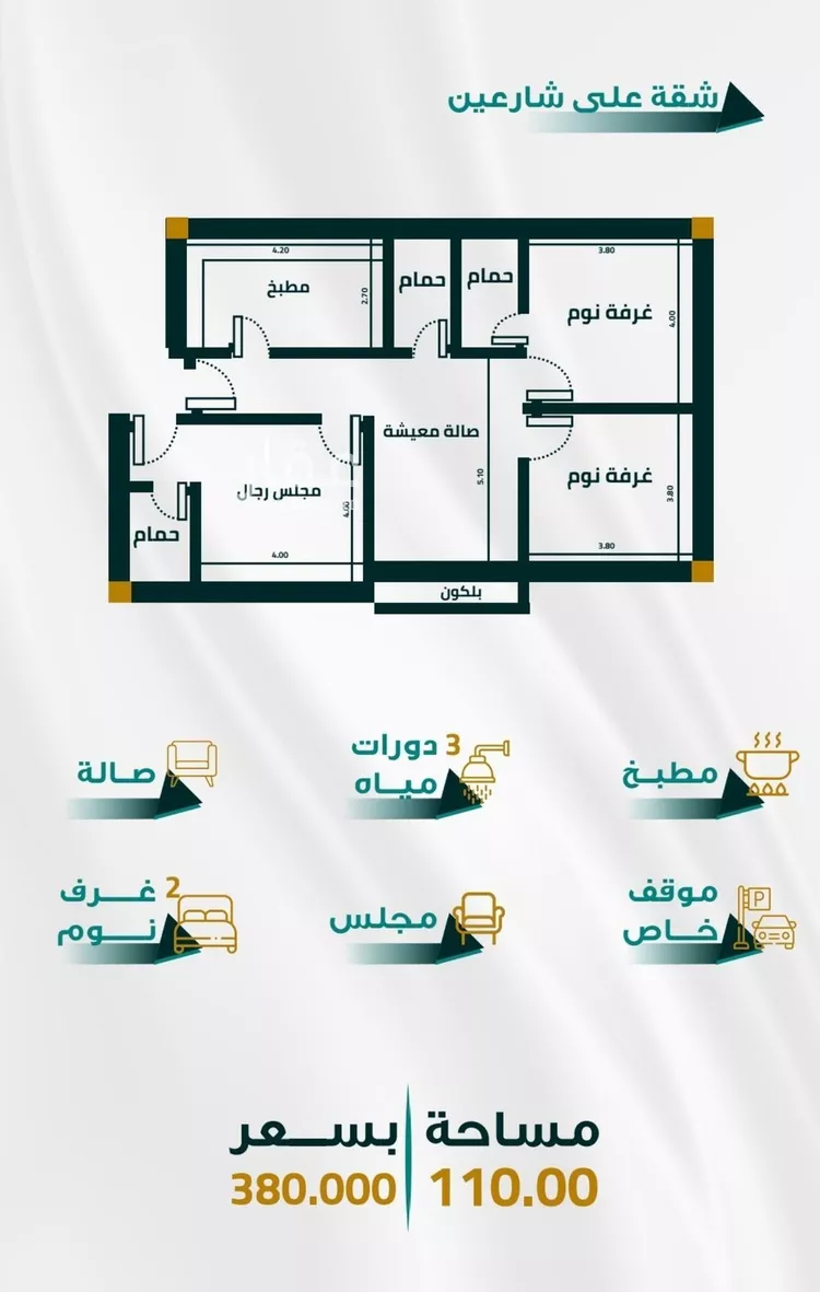 شقة للبيع في شارع ابو ذر الغفاري, حي الفيحاء, مدينة جدة, منطقة مكة المكرمة