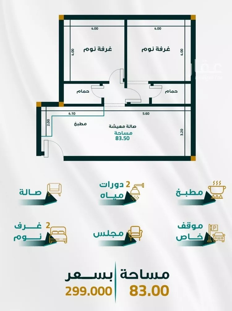 شقة للبيع في شارع ابو ذر الغفاري , حي الفيحاء, مدينة جدة, منطقة مكة المكرمة صورة 3