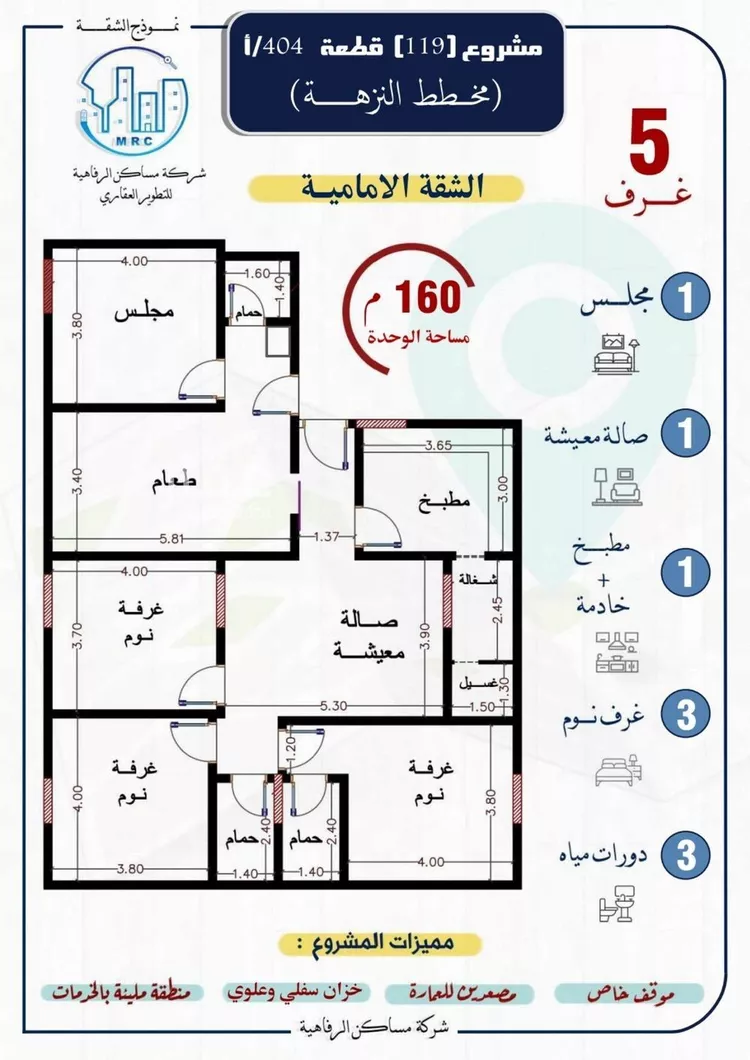 شقة للبيع في شارع محمد بن اسعد العظم, حي النزهة, مدينة جدة, منطقة مكة المكرمة صورة 2