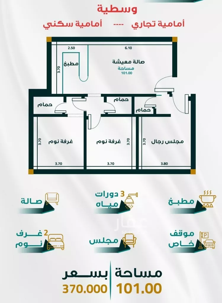شقة للبيع في شارع الخوارزمي, حي الفيحاء, مدينة جدة, منطقة مكة المكرمة