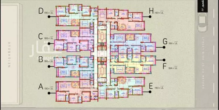 شقة للبيع في شارع جبل شهلان, حي القصور, مدينة الظهران, المنطقة الشرقية صورة 2