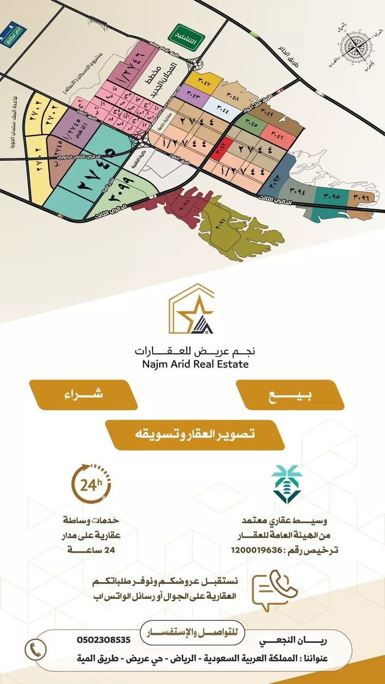 أرض للبيع في حي ضاحية نمار, مدينة الرياض, منطقة الرياض صورة 3