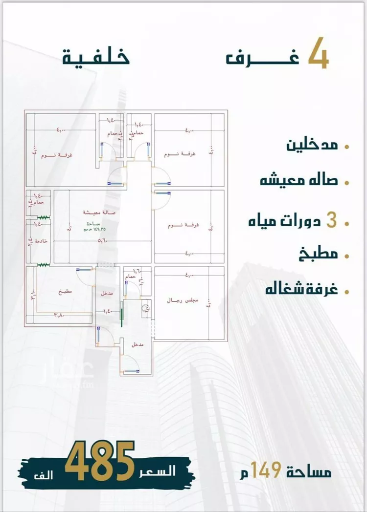 شقة للبيع في شارع الامير عبدالمجيد, حي الصواري, مدينة جدة, منطقة مكة المكرمة صورة 2
