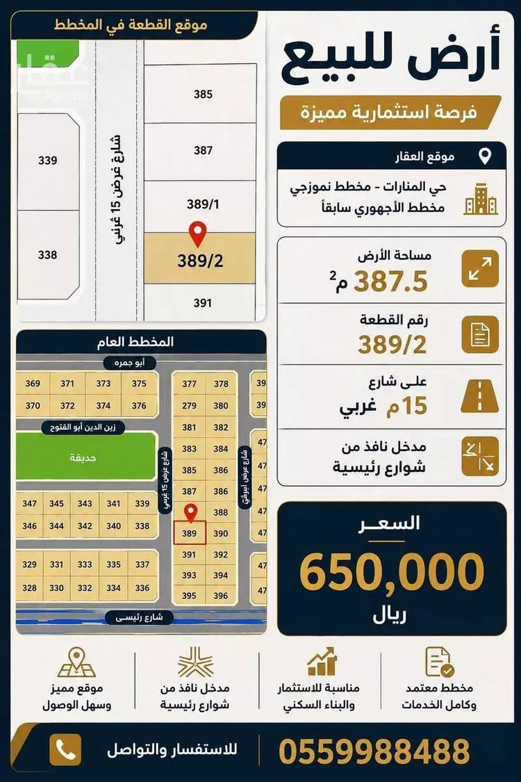 أرض للبيع في شارع محمد بن علي بن فضل الطبري, حي المنارات, مدينة جدة, منطقة مكة المكرمة