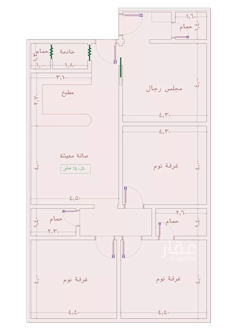 شقة للبيع في شارع عمر الخردلي, حي الجامعة, مدينة جدة, منطقة مكة المكرمة صورة 3