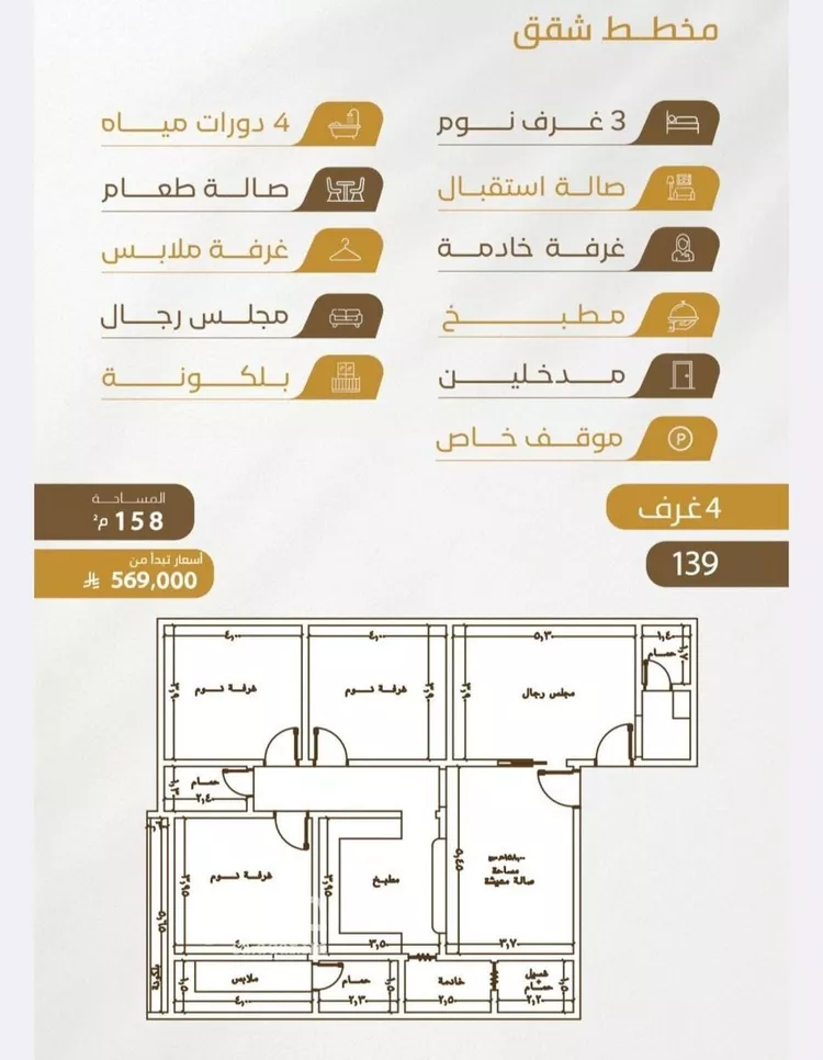 شقة للبيع في شارع سهل بن حنيف, حي الورود, مدينة جدة, منطقة مكة المكرمة صورة 5