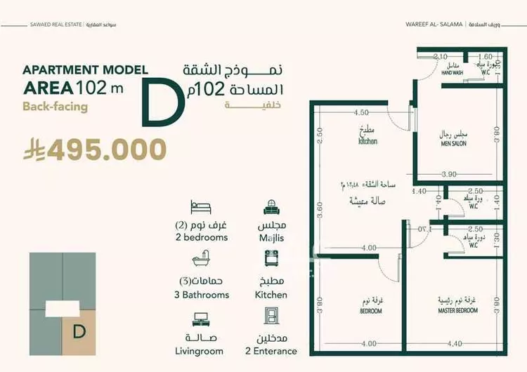 شقة للبيع في شارع علي افندي جميل, حي السلامة, مدينة جدة, منطقة مكة المكرمة صورة 2