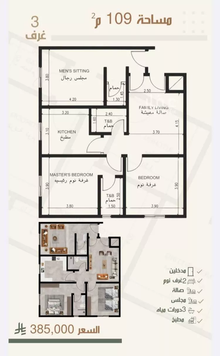 شقة للبيع في شارع ثلوث بني شهر, حي النزهة, مدينة جدة, منطقة مكة المكرمة صورة 2