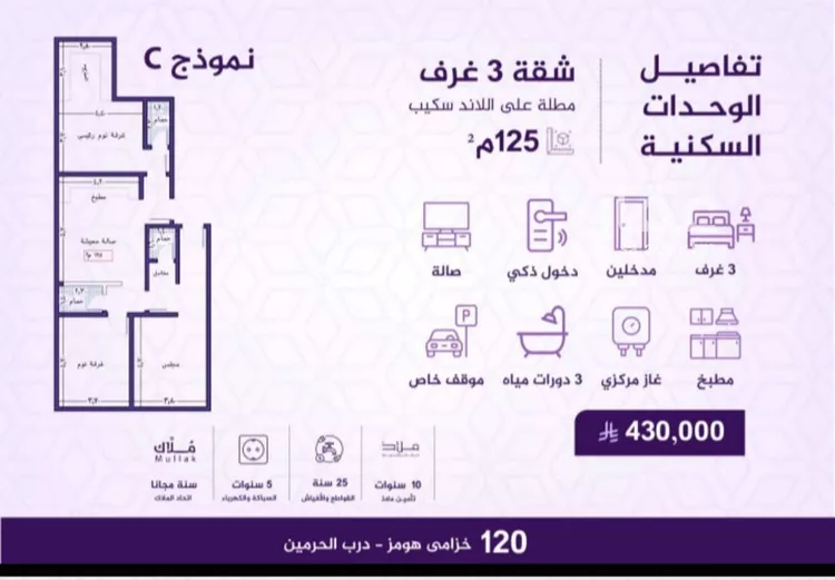 شقة للبيع في شارع رضا محمد عبيد, حي الفيحاء, مدينة جدة, منطقة مكة المكرمة صورة 2