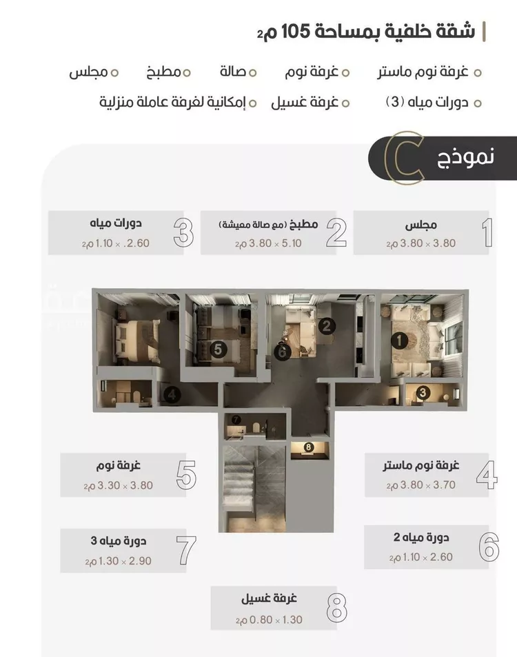 شقة للبيع في شارع اوس بن خولي, حي النعيم, مدينة جدة, منطقة مكة المكرمة 7