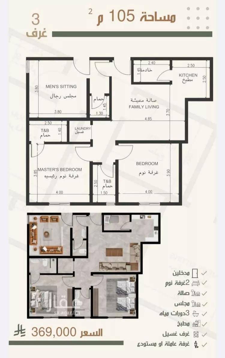 شقة للبيع في شارع ثلوث بني شهر, حي النزهة, مدينة جدة, منطقة مكة المكرمة صورة 3