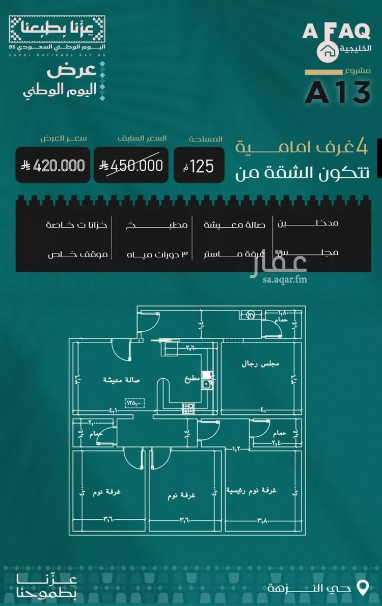 شقة للبيع في شارع عمر ابو زرعه فرعي, حي النزهة, مدينة جدة, منطقة مكة المكرمة